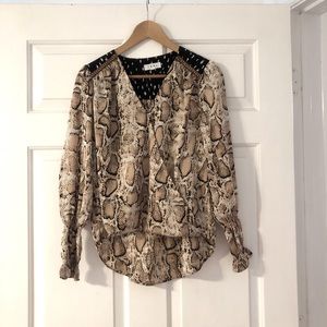 THML Snake print blouse